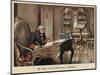 King Frederick the Great of Prussia in His Study at Sanssouci-Richard Knoetel-Mounted Giclee Print