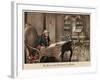 King Frederick the Great of Prussia in His Study at Sanssouci-Richard Knoetel-Framed Giclee Print