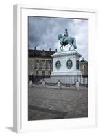 King Frederick V on Horseback Statue in the Grounds of the Royal Castle (Amalienborg)-Charlie Harding-Framed Photographic Print