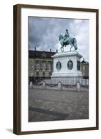 King Frederick V on Horseback Statue in the Grounds of the Royal Castle (Amalienborg)-Charlie Harding-Framed Photographic Print