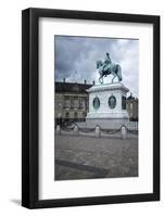 King Frederick V on Horseback Statue in the Grounds of the Royal Castle (Amalienborg)-Charlie Harding-Framed Photographic Print