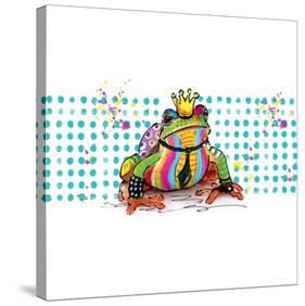 King Frog-Lucy Cloud-Stretched Canvas