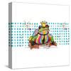 King Frog-Lucy Cloud-Stretched Canvas