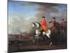 King George II (1683-1760) at the Battle of Dettingen, with the Duke of Cumberland and Robert,…-John Wootton-Mounted Giclee Print