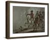 King George Iii, Reviewing the 10Th Dragoons-William Beechey-Framed Giclee Print