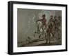 King George Iii, Reviewing the 10Th Dragoons-William Beechey-Framed Giclee Print