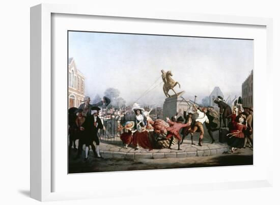 King George III Statue, 1776-William Walcutt-Framed Giclee Print