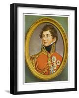 King George IV of England Reigned 1820-1830-Henry Bone-Framed Art Print