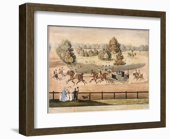 King George IV Riding Through Hyde Park, London, 1831-Matthew Dubourg-Framed Giclee Print