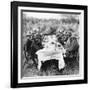 King George V (1865-193) Having Lunch after Tiger Hunting in Nepal, 1911-null-Framed Giclee Print