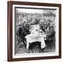 King George V (1865-193) Having Lunch after Tiger Hunting in Nepal, 1911-null-Framed Giclee Print