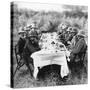 King George V (1865-193) Having Lunch after Tiger Hunting in Nepal, 1911-null-Stretched Canvas