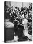 King George V and Queen Mary in St Paul's Cathedral, Silver Jubilee Thanksgiving Service, 1935-null-Stretched Canvas