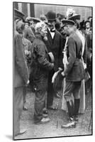 King George V and Queen Mary with a Shipwright, Birkenhead, First World War, 1914-1918-null-Mounted Giclee Print