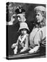 King George V and Queen Mary with Princess Margaret Driving to Church, Balmoral, C1930S-null-Stretched Canvas