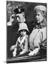 King George V and Queen Mary with Princess Margaret Driving to Church, Balmoral, C1930S-null-Mounted Giclee Print