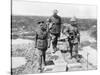 King George V and the Canadian General Currie View the Captured Ground at Vimy and Messines, 1917-null-Stretched Canvas