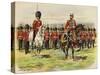 King George V as Prince of Wales Leading His Regiment, the Royal Fusiliers, at Aldershot-Henry Payne-Stretched Canvas