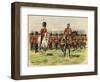 King George V as Prince of Wales Leading His Regiment, the Royal Fusiliers, at Aldershot-Henry Payne-Framed Giclee Print