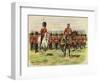 King George V as Prince of Wales Leading His Regiment, the Royal Fusiliers, at Aldershot-Henry Payne-Framed Giclee Print