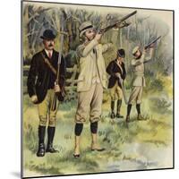 King George V as Prince of Wales, Shooting at Sandringham-Henry Payne-Mounted Giclee Print