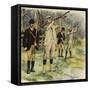 King George V as Prince of Wales, Shooting at Sandringham-Henry Payne-Framed Stretched Canvas