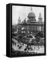 King George V Driving to Open the First Ulster Parliament in Belfast, 1921-null-Framed Stretched Canvas