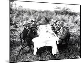 King George V Having Lunch in the Chitwan Valley During a Tiger Shoot, 1911-English Photographer-Mounted Premium Photographic Print