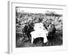 King George V Having Lunch in the Chitwan Valley During a Tiger Shoot, 1911-English Photographer-Framed Photographic Print