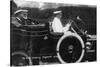 King George V Leaving Weymouth, Dorset, by Car, 11th March 1912-null-Stretched Canvas