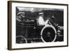 King George V Leaving Weymouth, Dorset, by Car, 11th March 1912-null-Framed Giclee Print