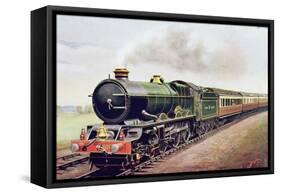 'King George V' of the G.W.R Cornish Railway Express, Illustration from 'The Wonder Book of…-English School-Framed Stretched Canvas