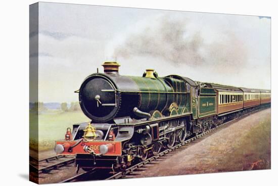 'King George V' of the G.W.R Cornish Railway Express, Illustration from 'The Wonder Book of…-English School-Stretched Canvas