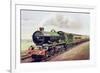 'King George V' of the G.W.R Cornish Railway Express, Illustration from 'The Wonder Book of…-English School-Framed Giclee Print