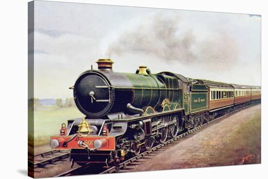 'King George V' of the G.W.R Cornish Railway Express, Illustration from 'The Wonder Book of…-English School-Stretched Canvas