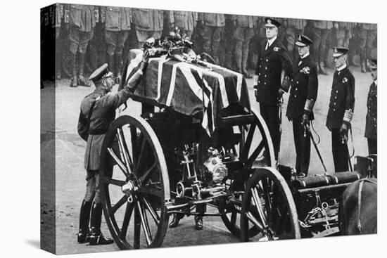 King George V Places a Wreath on the Coffin of an Unknown Soldier, Whitehall, London, C1930S-null-Stretched Canvas