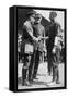 King George V Receiving a American Soldier Who Had Been Playing Baseball, C 1910S-null-Framed Stretched Canvas