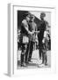 King George V Receiving a American Soldier Who Had Been Playing Baseball, C 1910S-null-Framed Giclee Print