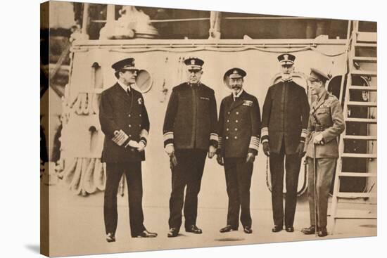 King George V visiting the fleet, November 1917 (1935)-Unknown-Stretched Canvas