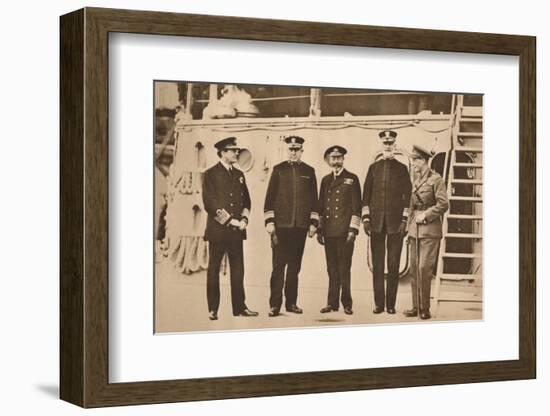 King George V visiting the fleet, November 1917 (1935)-Unknown-Framed Photographic Print