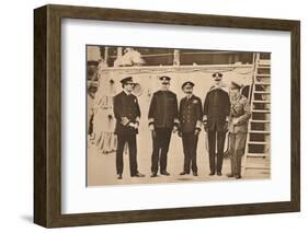 King George V visiting the fleet, November 1917 (1935)-Unknown-Framed Photographic Print