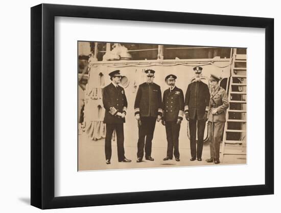 King George V visiting the fleet, November 1917 (1935)-Unknown-Framed Photographic Print