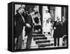 King George V Waves Good Wishes to Princess Maud as She Leaves for Her Honeymoon, 1923-null-Framed Stretched Canvas