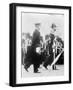 King George V with the Duke of Cornwall in the funeral procession of King Edward VII, 1910-null-Framed Photographic Print