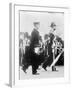 King George V with the Duke of Cornwall in the funeral procession of King Edward VII, 1910-null-Framed Photographic Print