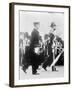 King George V with the Duke of Cornwall in the funeral procession of King Edward VII, 1910-null-Framed Photographic Print