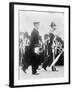 King George V with the Duke of Cornwall in the funeral procession of King Edward VII, 1910-null-Framed Photographic Print