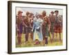 King George VI and Queen Elizabeth Inspect Scouts at Portree, on the Isle of Skye C1935-null-Framed Giclee Print