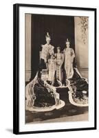 King George Vi and Queen Elizabeth on their Coronation Day, 1937-null-Framed Photographic Print