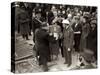 King George VI and Queen Elizabeth Visit the East End, London During WWII-null-Stretched Canvas